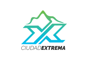 logo ciudad extrema color azul