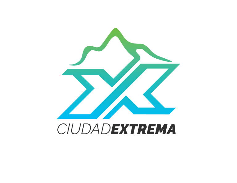 logo ciudad extrema color azul
